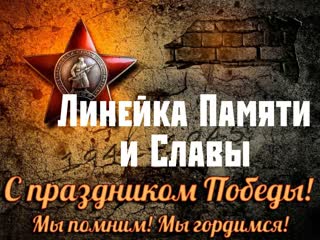 Всероссийская акция «Линейка памяти», приуроченная к 79-летию Победы.